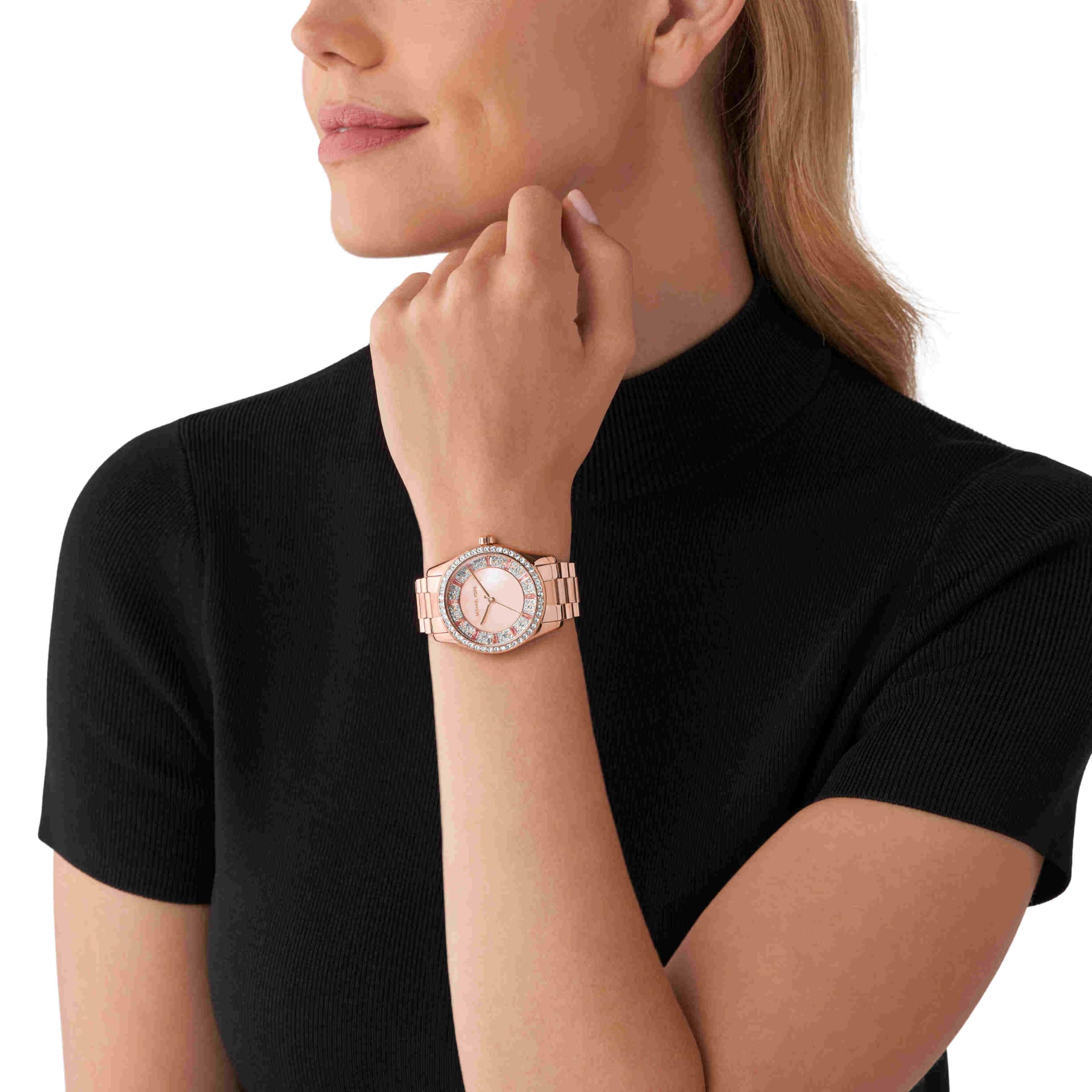 MICHAEL KORS  レディース腕時計 Michael Kors Lexington MK7444 Women's Watch | Rose Gold & Pink MOP